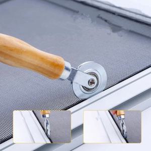 1PC 스크린 설치 도구 금속 나일론 스플라인 롤러 핸드 크랭크 (스크린 도어 창문 수리용)