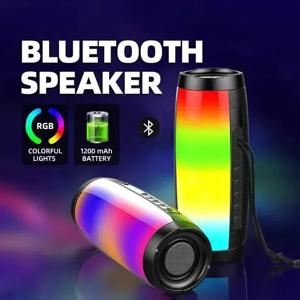 BT-1202 휴대용 블루투스 스피커 - 360 °   다채로운 LED 조명 서브우퍼 자동차 오디오 MP3 플레이어 기능