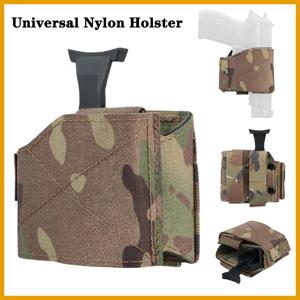 범용 나일론 MOLLE 전술 릴리스 사냥 사격 홀스터, 전술 벨트 장비용 건너리 운동 활동 권총