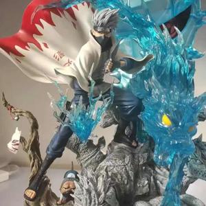 27cm Gk 나루토 Hatake Kakashi 애니메이션 피규어 Cs 6 세대 닌자 동상 장식 수집 가능한 액션 인형 모델 소년 ToyGift