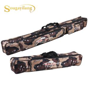 Sougayilang 낚시대 가방 80cm 120cm 휴대용 나일론 낚시 태클 가방 대용량 낚시 액세서리 가방