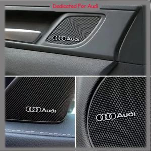 4pcs 자동차 오디오 장식 3D 알루미늄 배지 엠 블 럼 스티커 아우디 A4 A3 A5 A6 A1 A7 A8 Q2 Q3 Q5 Q7 Q8 TT 액세서리 자동차 스타일링