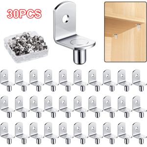 20Pcs 선반 브래킷 지원 스터드 못 5mm 금속 핀 선반 구분 기호 가구 선반 캐비닛 용 벽 마운트 브래킷 홀더