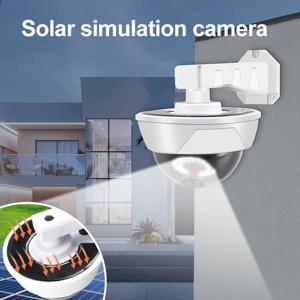 시뮬레이션 태양 광 카메라 야외 가정용 가짜 카메라 방수 조명 CCTV 감시 가짜 카메라 안전 보호