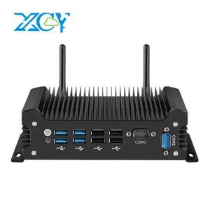 XCY-X58 팬리스 IPC i5-1335U 1235U i7-1355U 미니 PC 2x DB9 RS232 2x 이더넷 8xUSB WiFi 4G 모뎀 지원 Win10/11 Linux DC12-19V