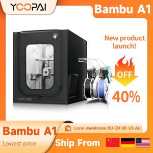 Bambu Lab A1/A1 용 YOOPAI 3D 프린터 인클로저 LED 조명이있는 미니 대형 인클로저 내화 방지 방수 방진 검정색