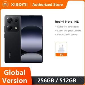 글로벌 버전 Redmi Note 14S MediaTek Helio G99 Ultra 200MP 프로급 Al 카메라 시스템 6.67