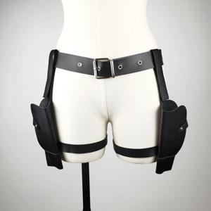 고대 무덤 게임 여성 라라 총 홀스터 서부 데님 벨트 코스프레 롤 플레잉 총 홀더 밴드 벨트 의상