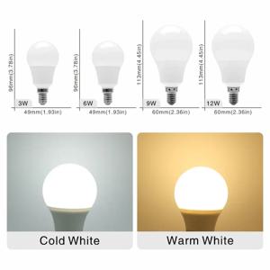 10개/묶음 E27 E14 LED 전구 20W 18W 15W 12W 9W 6W 3W 램프 LED AC 220V 봄빌라 스포트라이트 조명 차가운/따뜻한 백색 램프