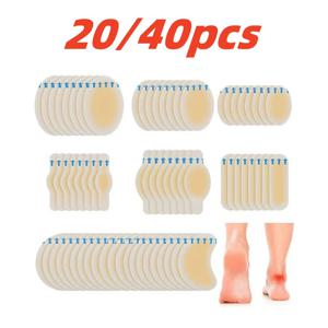20pcs 블리스 터 연고 보이지 않는 하이드로 콜로이드 젤 블리스 터 붕대 발 뒤꿈치 발 발가락 및 가드 피부 용 블리스 터 쿠션 패드