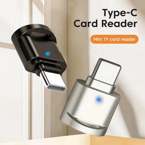 C형 카드 리더 USB C - TF 카드 메모리 고속 전송 카드리더, 노트북, 맥북, 갤럭시용 OTG 지원