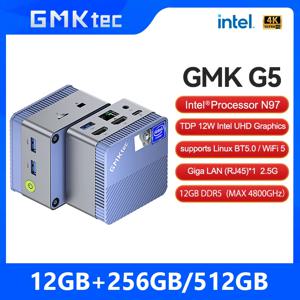 GMKtec 미니 PC GMK G5 블루 NUCBOX 인텔 N97 시스템 윈도우 11Pro DDR5 4800MHz WIFI 5 BT 5.0 GMKtec 미니 PC