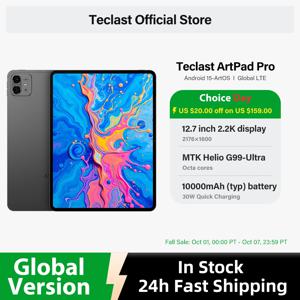 월드 프리미어 Teclast ArtPad Pro 12.7인치 2.2K UHD 디스플레이 8GB 256GB Helio G99 10000mAh 30W 고속 충전 안드로이드 15 태블릿(LTE)