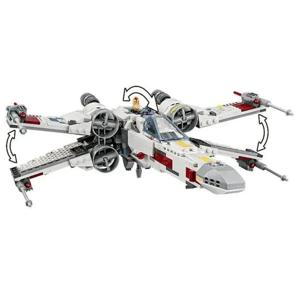 490PCS MOC75301 우주 프로그램 X-윙 파이터 빌딩 블록 벽돌 어린이 축제 파티 선물