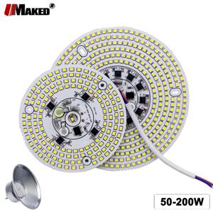 AC220V LED 높은 베이 라이트 플레이트 50W 100W 150W 200W 전체 전력 스마트 IC 드라이버 SMD2835Doide 소스 패널 공장 램프 교체