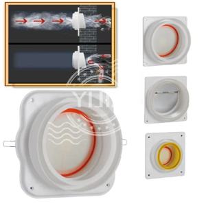 1PCS 욕실 체크 밸브 파이프 인공 호흡기 공기 밸브 백드래프트 댐퍼 덕트 예방기 역류 백 드래프트 댐퍼 홈 개선