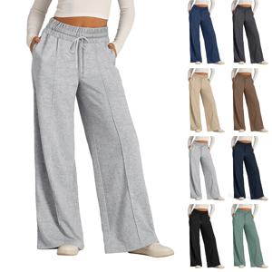 양털 운동복 여성 streetwear 바지 높은 허리 느슨한 바지 캐주얼 스트레이트 스포츠 넓은 다리 헐렁한 바지 조깅