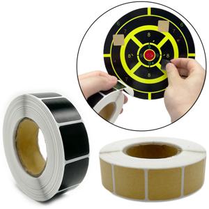 1000/Pcs 슈팅 대상 22mm 스퀘어 브라운 블랙 수리 대상 스티커 슈팅 대상 불스 아이 스티커 슈팅 액세서리