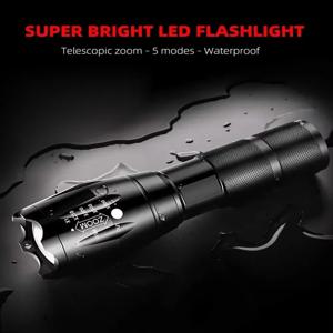 야외 휴대용 손전등 작은 강한 빛 휴대용 야외 충전식 슈퍼 밝은 작업 빛 다기능 손전등