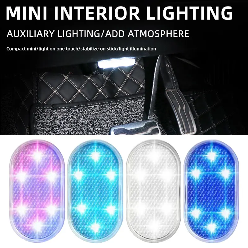 모션 센서 Led Ligh 멀티 컬러 자동차 조명 무선 미니 USB 충전 라이트 지붕 천장 센서 자동차 트렁크 도어에 대 한 램프 읽기