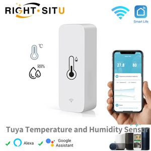 Tuya 스마트 온도 및 습도 센서 스마트 홈용 WiFi APP 원격 모니터 var SmartLife WorkWith Alexa Google Assistant