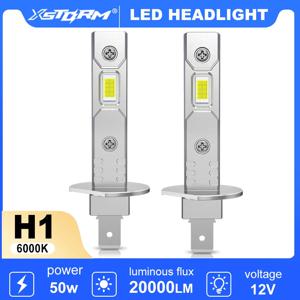 XSTORM H1 H3 LED 헤드 라이트 전구 미니 50W 20000LM CSP 자동차 전조등 팬리스 라이트 자동 다이오드 안개 램프 12V 6000K 자동차