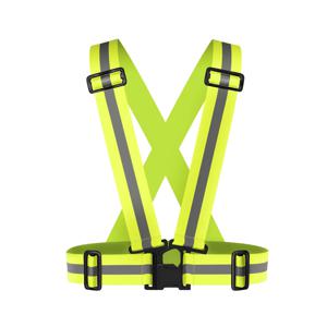 반사 안전 조끼 경량 조절 가능한 탄성 조끼 재킷 Hi Vis 교통 통제용 반사 스트립 러닝 사이클링
