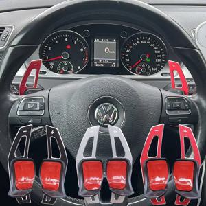 DSG 스티어링 휠 패들 확장 시프트 커버 VW 골프 5 6 MK6 GTI R Jetta MK5 Passat B6 B7 CC Polo Sharan Tiguan Seat Leon