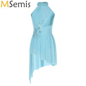 여자 성인 반짝 이는 라인 석 체조 수영복 피겨 스케이팅 점프 슈트 드레스 발레 투투 서정적 댄스 공연 의상