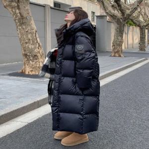 여성용 따뜻한 롱 파카, 두꺼운 무릎 위 퍼퍼 재킷, 지퍼 블랙 코튼 패딩 코트, 방풍 재킷, 겨울 신상