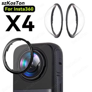 인스타360 X4 액세서리 실리콘 데스크탑 베이스 렌즈 캡 커버 보관 가방 실리콘 케이스 프레임 렌즈 가드 인스타360 X4 카메라용