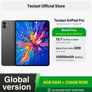 텍슬라스 아트패드 프로 12.7인치 2.2K UHD 디스플레이 20GB 램 (8+12 가상) 256GB 저장용량 Helio G99 10000mAh 배터리 30W 충전 안드로이드 15 태블릿 글로벌 LTE