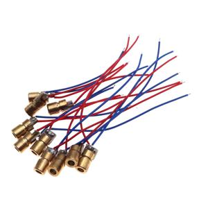10개 조절 가능 미니 레이저 포인터 다이오드 레드 도트 레이저 다이오드 회로 3V 5V 5mW 650nm 모듈 포인터 조준경 구리 헤드