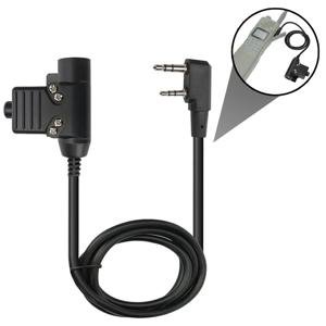 워키 토키 BaoFeng UV-82 라디오 헤드셋 PTT U94 Airsoft 전술 헤드셋 Kenwood(baofeng 용) 플러그 전술 헤드셋 액세서리