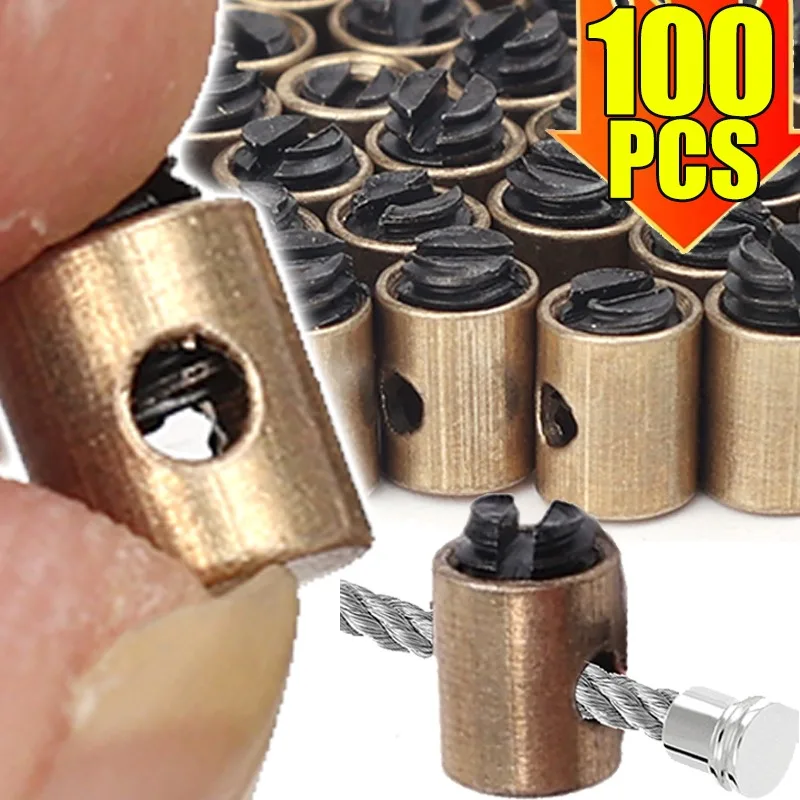 100 ~ 10pcs 오프로드 오토바이 스로틀 케이블 스톱 볼트 케이블 스톱 볼트 핀 50CC-250CC CRF XR BBR KLX 미니 자전거 액세서리