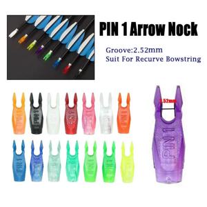 12/24pcs 양궁 Pin1 노크 그루브 2.5mm 화살표 꼬리 4.2/6.2mm Recurve 활과 화살 대상 슈팅 사냥 액세서리