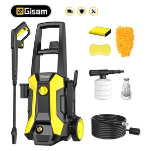 Gisam 180Bar 2200W 전기 고압 세척기 자동차 세탁기 총 정원 세척 물 세척 스프레이 건 180 °   조정 가능한 노즐