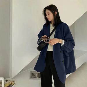 2025 블레이저 여성 봄, 가을 새로운 도착 긴팔 한국 스타일 느슨한 패션 캐주얼 정장 여성