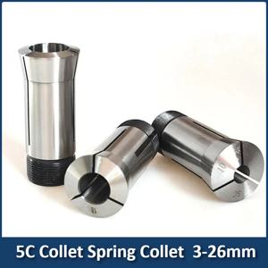 1pcs 둥근 구멍 라운드 유형 5C 콜레트 스프링 콜레트, CNC 선반 밀링 머신용 3mm ~ 26mm 범위
