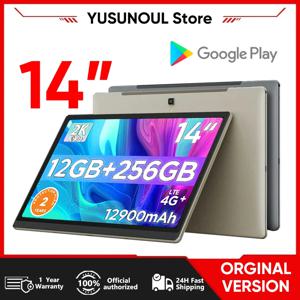 글로벌 언어 Google Play 인증 대형 화면 14.1 인치 태블릿 PC 256GB 전화 통화 Bluetooth 5G WiFi 학습 게임 패드