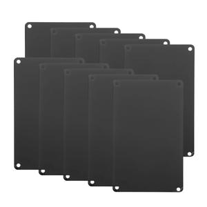 10 Pcs 빈 명찰 인쇄 기호 네온 알루미늄 금속 도어 플레이트 다기능 DIY 공급 수제 공예 선물