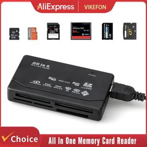 올인원 메모리 카드 리더 USB 외장 카드리더 SD SDHC 미니 마이크로 M2 MMC XD CF 리더 MP3, 디지털 카메라용