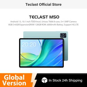 텍슬라스트 M50 태블릿 안드로이드 13 T606 6GB 램 128GB 저장용량 10.1인치 태블릿 PC 인셀 완전 라미네이팅 VoLTE 듀얼 4G 13MP AI 카메라 450g