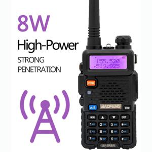 4PCS Baofeng 8W 듀얼 주파수 고출력 워키 토키 128CH 휴대용 핸드 헬드 UV-5R 양방향 워키 토키