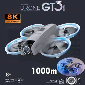 GT3 FPV 드론 RC 8K 5G GPS 전문가용 HD 항공 촬영 원격 조종 항공기 HD 듀얼 카메라 쿼드콥터 장난감 신형 UAV 선물