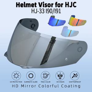 HJ-33 쉴드 렌즈 오토바이 헬멧 HJC I90 I91 HJ33 방풍 모토 헬멧 액세서리 용 스크래치 방지 및 자외선 방지 적합