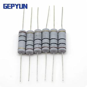 10pcs 5W 탄소 필름 저항기 5% 1R ~ 1M 2.2R 10R 22R 47R 51R 100R 150R 470R 1K 4.7K 10K 47K 10 22 47 51 100 150 Ohm 저항