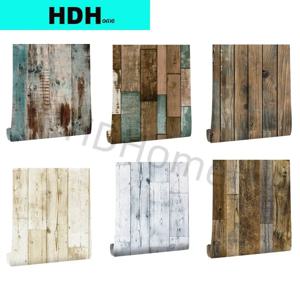 나뭇결 자기 접착제 벽지 롤 PVC 레트로 나무 접촉 종이 벽 장식에 대 한 빈티지 방수 껍질과 스틱 배경 화면