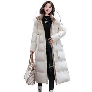 90% 화이트 덕다운 두꺼운 따뜻함, 우아한 후드 퍼 칼라, 라지 사이즈, 루즈한 여성 코트, 2025 겨울 다운 재킷, OK1156, 신상