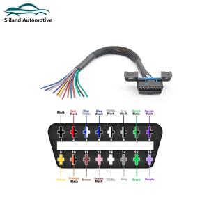 범용 obd2 16핀 암 커넥터를 열어 obd 케이블은 오래된 자동차를 변환할 수 있는 연결 케이블입니다.